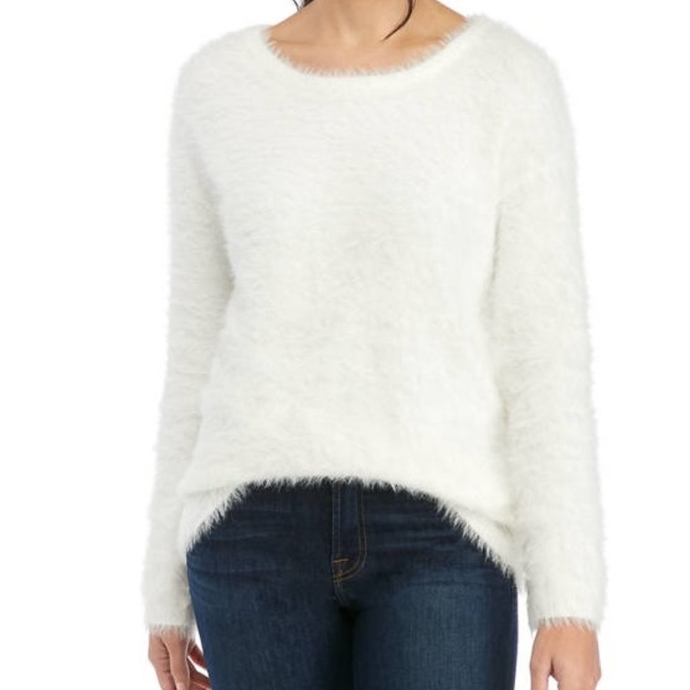 NWT $69 Ellen Tracy Downtown Glam Eyelash Sweater